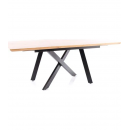 Стол обеденный SIGNAL CAPITOL дуб/черный 160-200/90